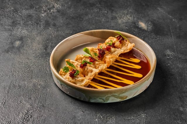 Gyozas.